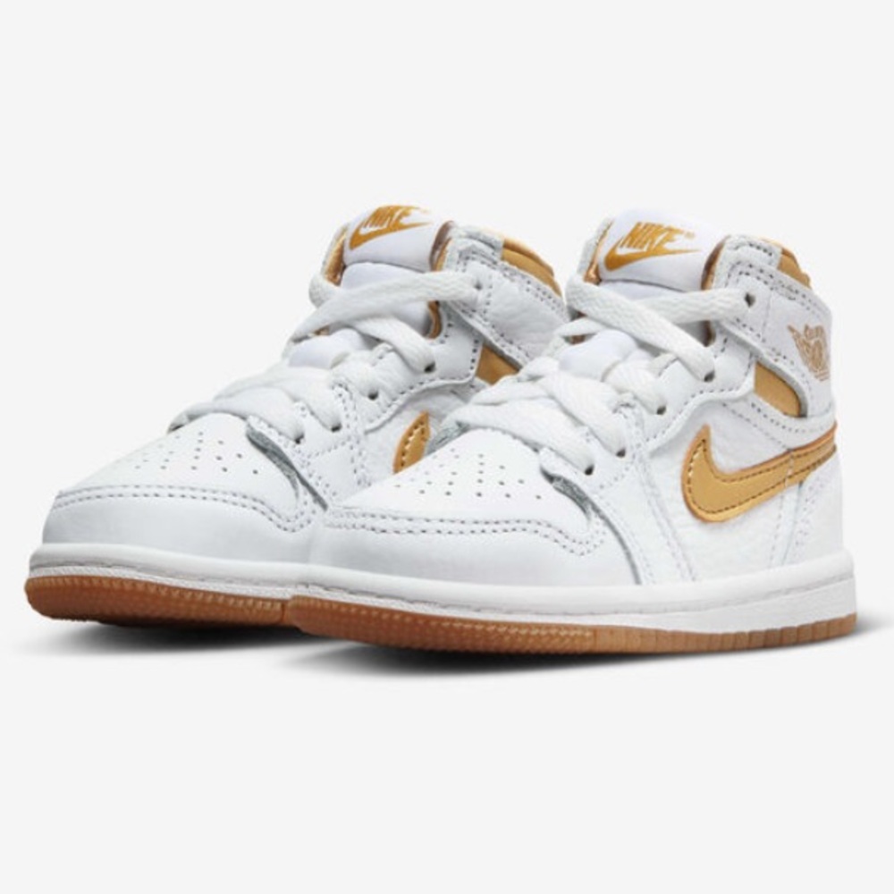 Nike | Jordan 1 Retro High OG (White Metallic Gold)  Toddler Size 8